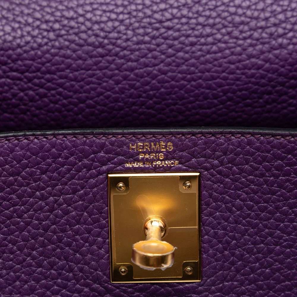 Pre-Loved Hermes Taurillon Clemence Kelly II Retourne 28